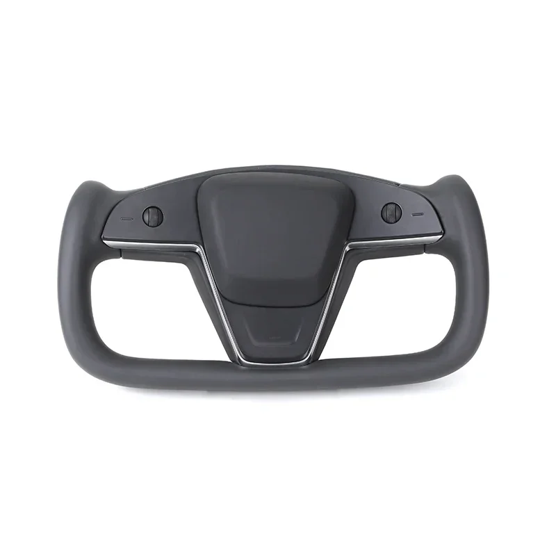 Черный полностью кожаный руль модели S Yokes для Teslas Model MS 2020 2021 2022 2023 2024