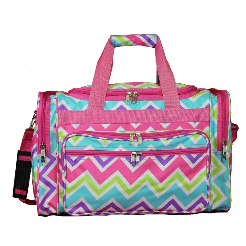 Chevron 19-inch Duffel Bag, Navy White