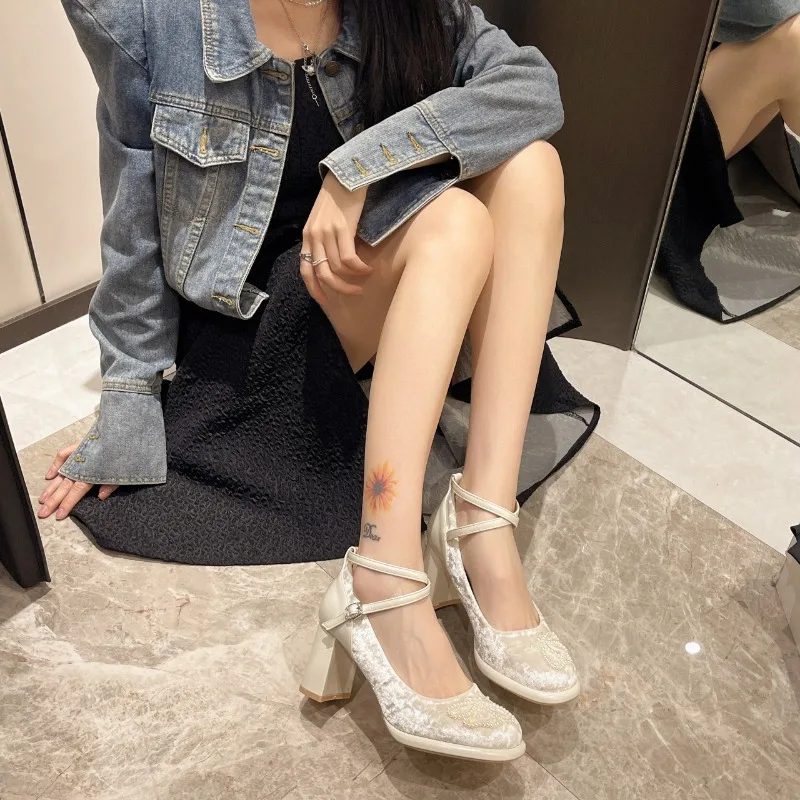 Женские туфли-лодочки на платформе летние сандалии высоком каблуке с