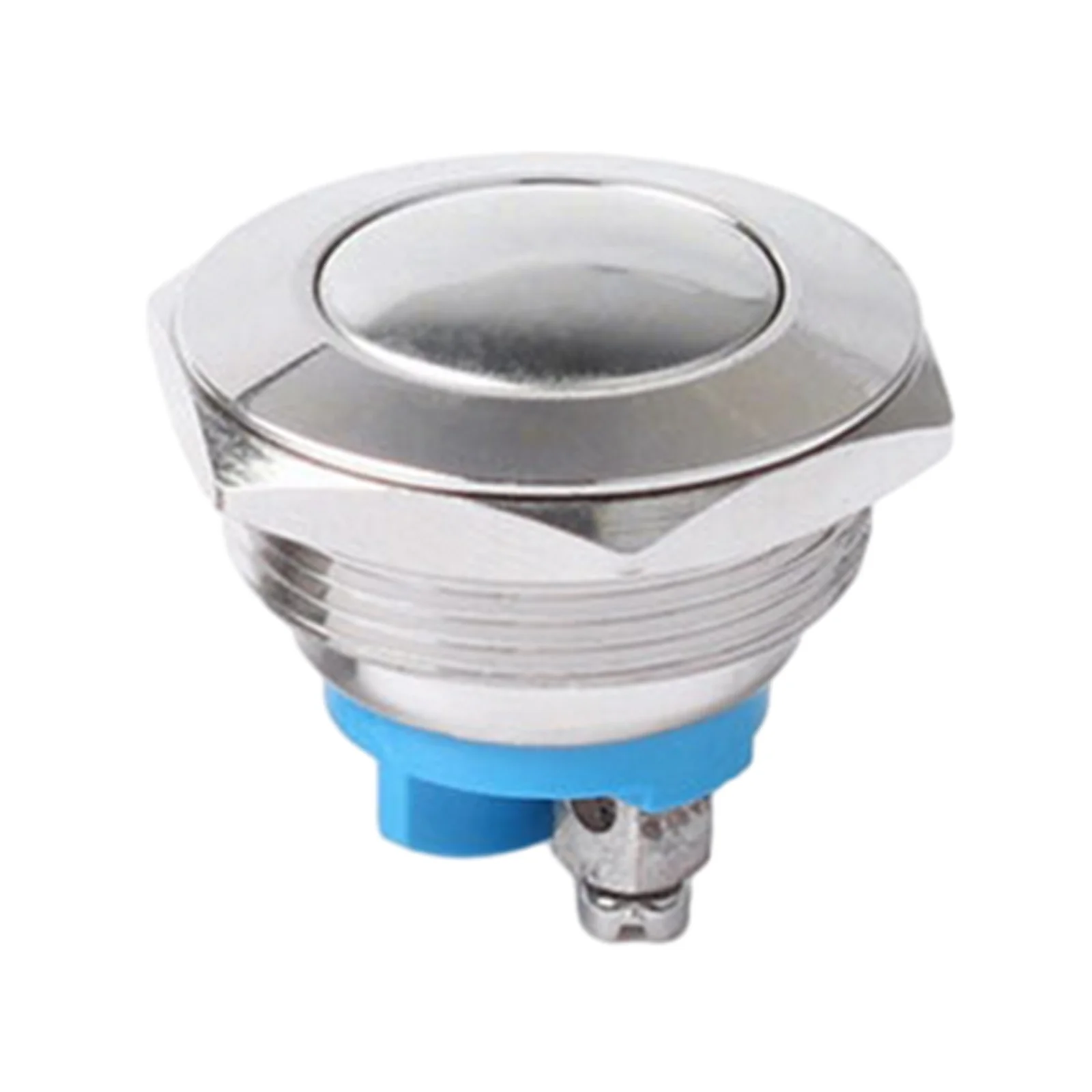 Самовозвратный водонепроницаемый переключатель 12-24 В 1NO никелированный латунный