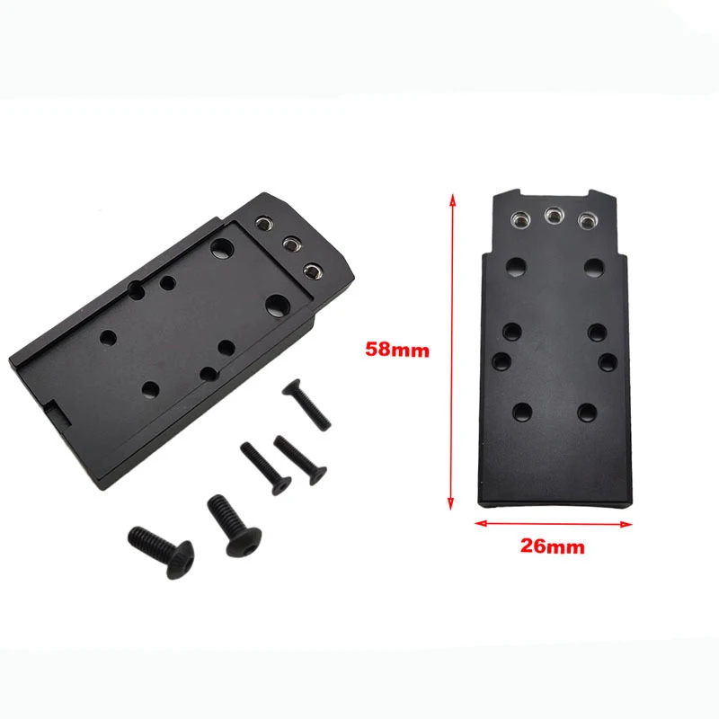 

Kublai Khan P12 base plate CNC for SIG RMR SRO