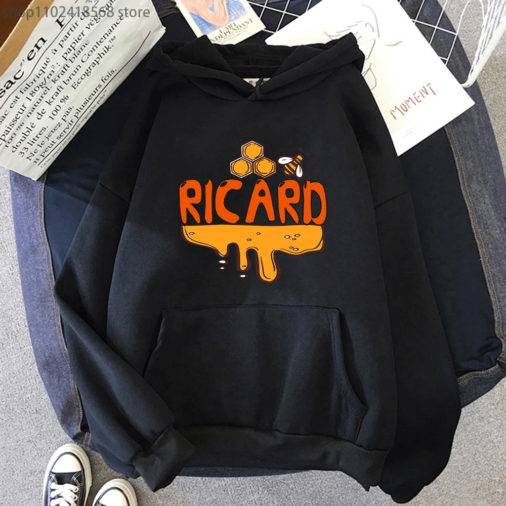 

New Honey Ricard Bucket-hats Print Men/Women Cotton Hoodie Casual Oversized Pullover Popular Sweatshirt Fashion Unisex Clothing