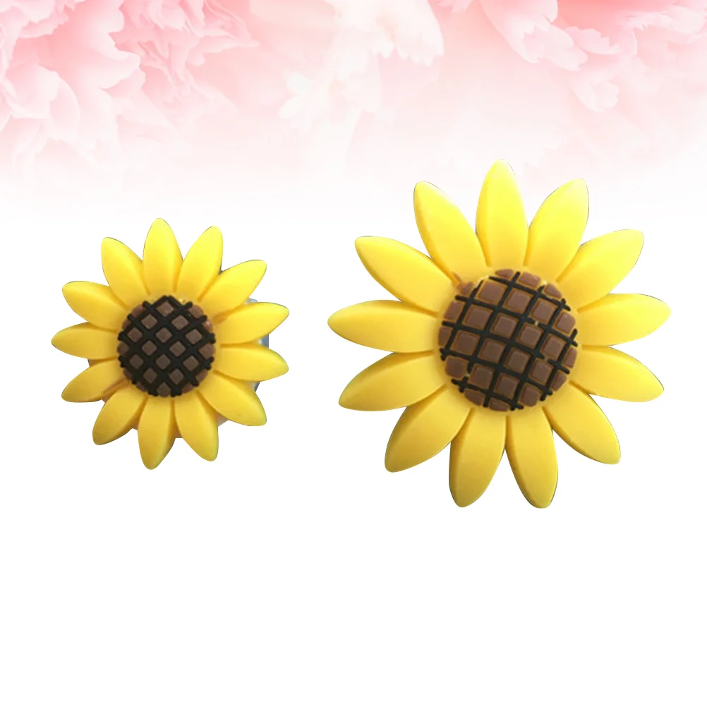 

2 PCS Auto Interior Ornament Adornment Sun Flower Aromatherapy Diffuser Car Decoration