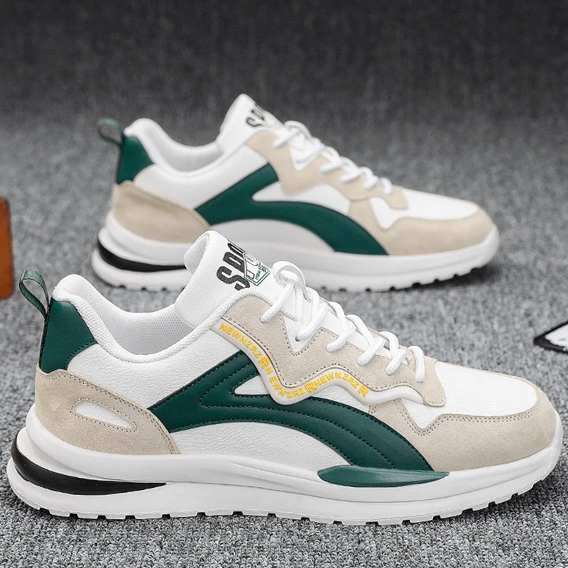 2023 Men Shoes New Flat Breathable Fashion Lace Up Sneakers Male Comfort Sport Outdoor Running Shoes Zapatillas Hombre