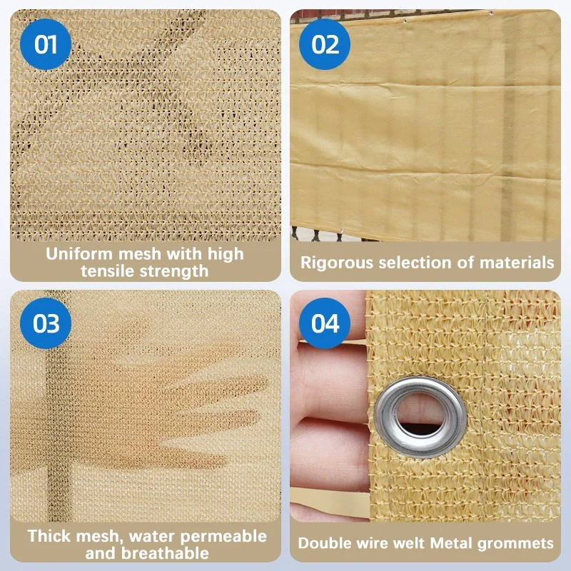 100% Полиэстер Солнцезащитный Козырек Парус Водонепроницаемая Сетка Для