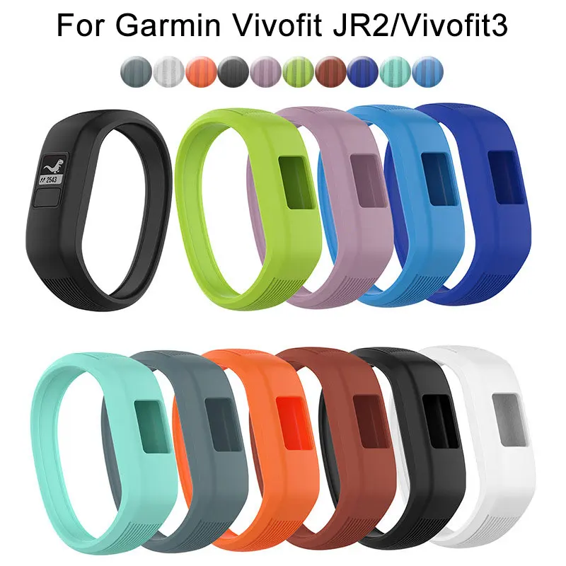 

Watchband For Garmin Vivofit 3 Vivofit JR JR 2 Sport Smart Watch Band Silicone Bracelet Correa Wrist Strap For Vivofit3