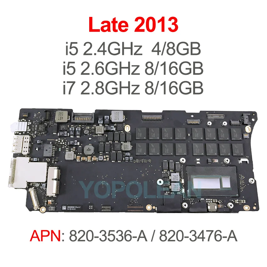 Оригинальная материнская плата A1502 i5 i7 для Macbook Pro Retina 13 &quotA1502 логическая 820-3536-A 2013