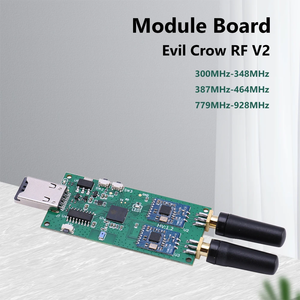 

Аппарат радиочастотный Evil Crow RF V2, 387-464 МГц, 2,4 ГГц