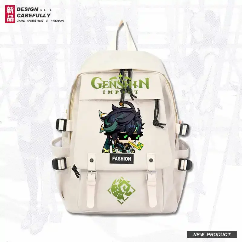 Модный рюкзак Genshin Impact Kinich с тематикой игры школьная сумка для студентов аниме