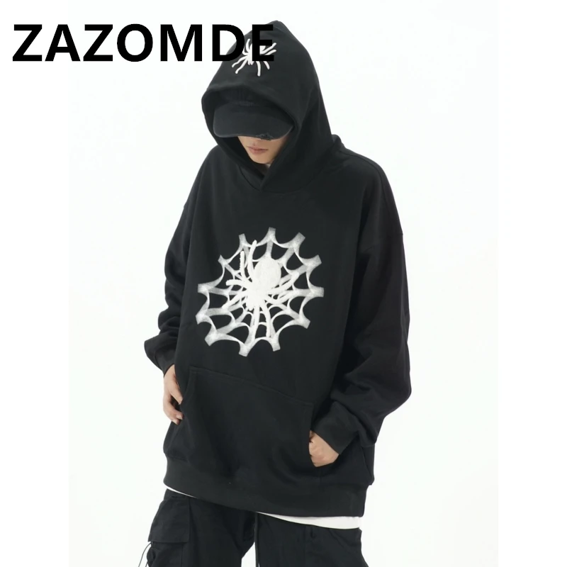 

Новинка, Осенние худи в стиле Харадзюку ZAZOMDE, Мужская Уличная одежда, Свитшот в стиле хип-хоп с капюшоном и длинным рукавом, свободные мужские топы в стиле пэчворк