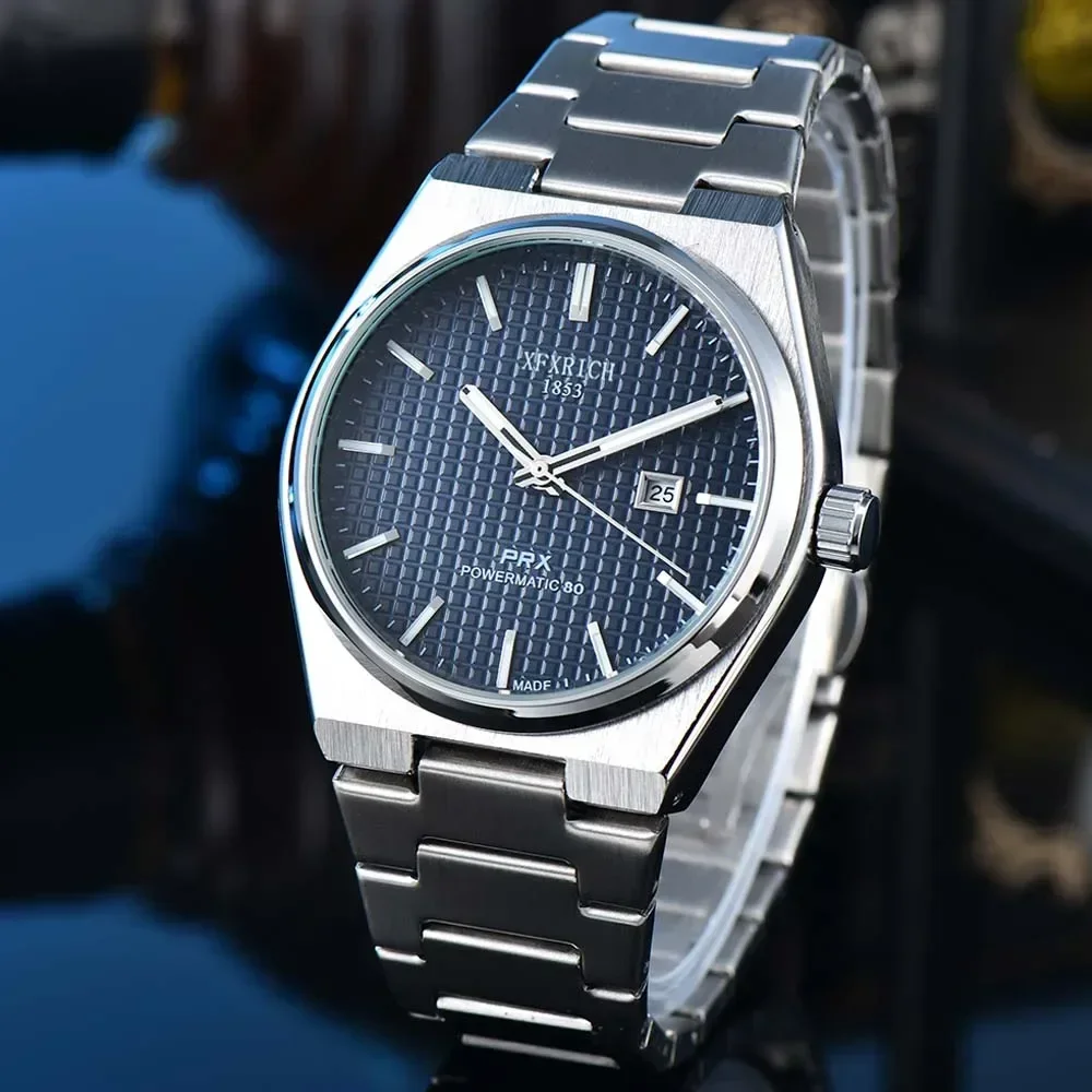 

AAA+ Original Brand Tissot Watches for Men Classic PRS Styles Full Stainless Steel Automatic Date Watch Fashion Business Clocks