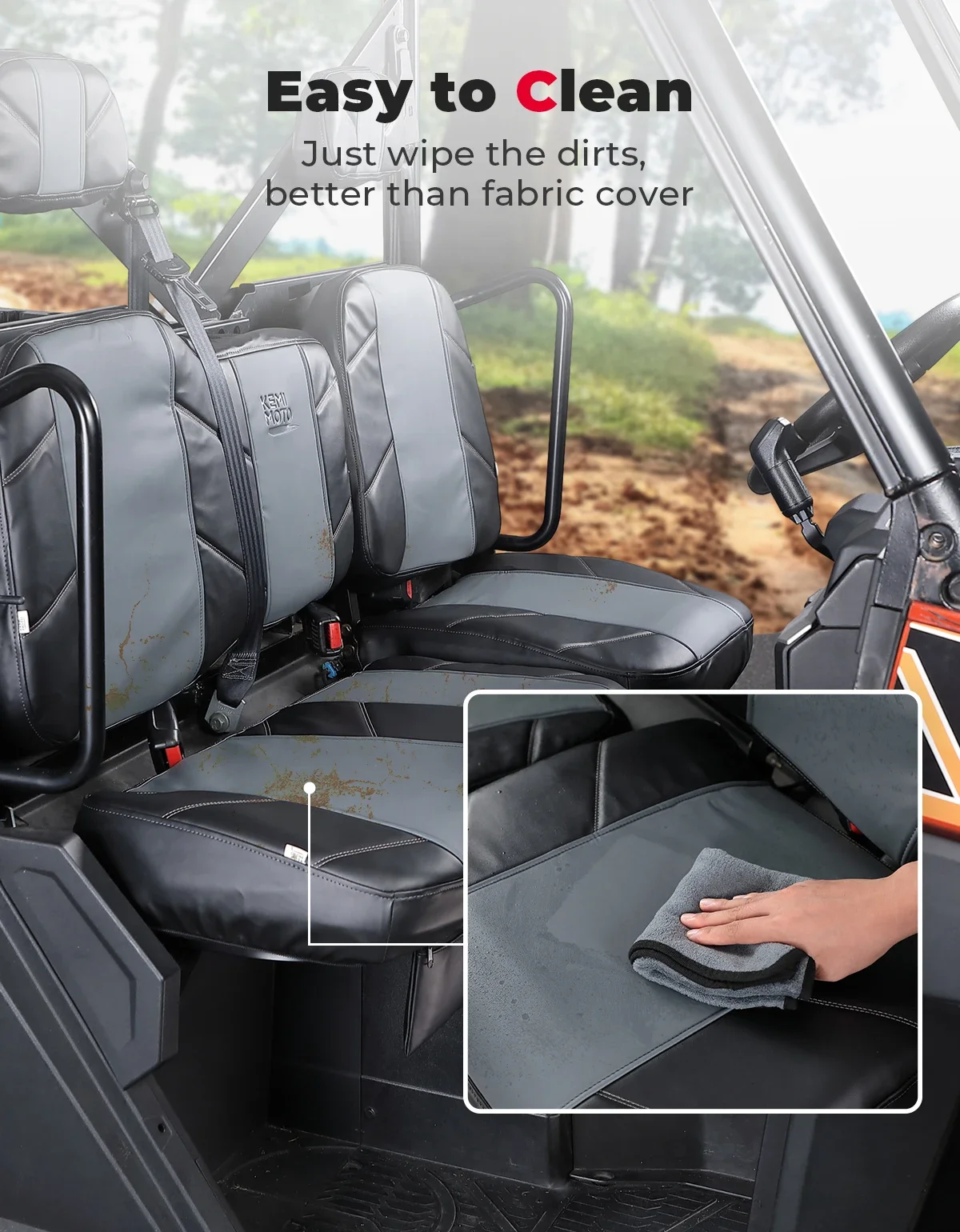 Ranger XP с ручным карманом водонепроницаемые чехлы на передние сиденья совместимые