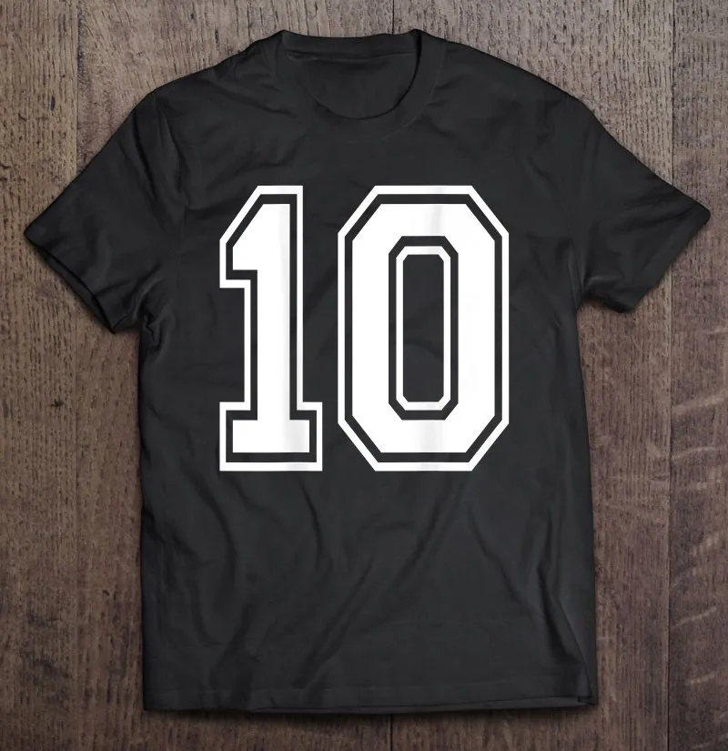 

Футболка с цифрами 10, футболка большого размера с цифрами на спине Спортивного игрока, женская футболка большого размера, футболка, женская ...