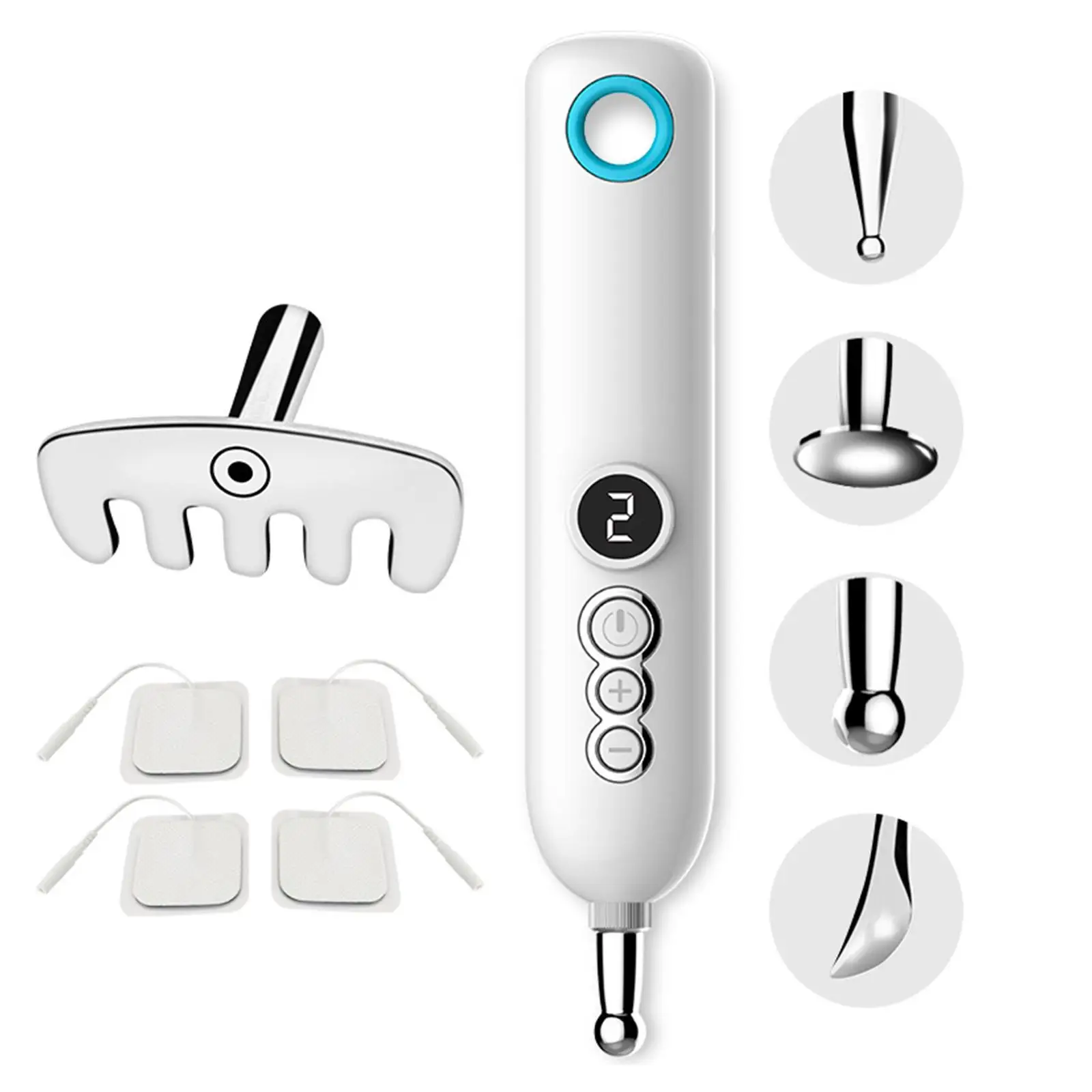 

Electric EMS Acupuncture Pen Muscle Stimulator Massage Pen Herald Digital Therapy Machine Massager For Body Neck Pain Relief