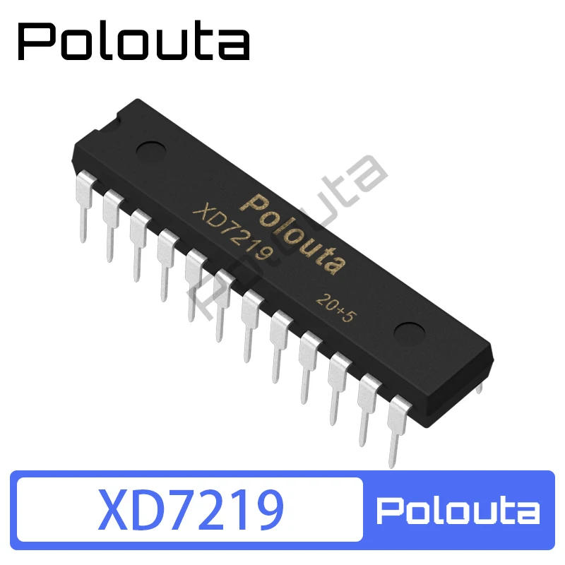 XD7219 DIP-248 сегмент X8 бит SPI 4 В ~ 5,5 В светодиодный дисплей Polouta