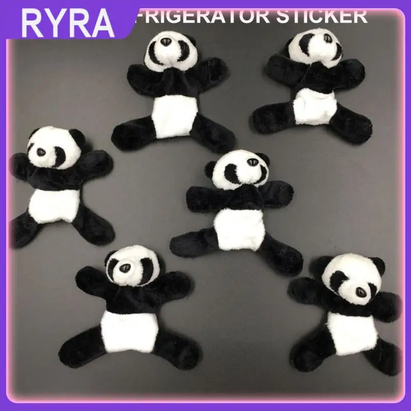 

Удобные наклейки на стену, креативное мягкое искусственное украшение для дома, панда, наклейка на холодильник, праздничные подарки, милые