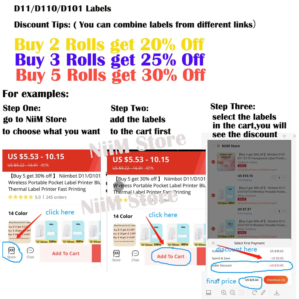 Прозрачная наклейка Niimbot D101 D11 D110 с именем фоторяда клейкая книжка канцелярские