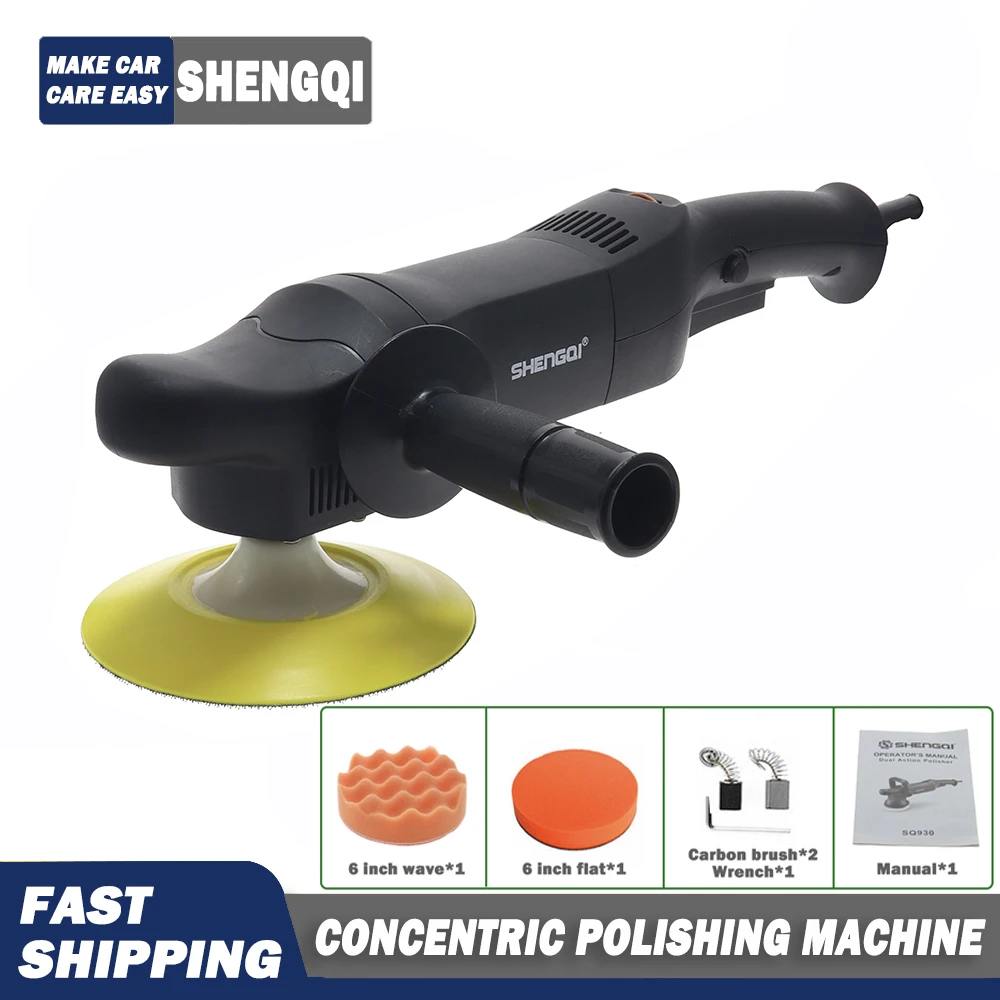 Rotatory Car Polisher 6Inch 950W Portable Car Polishing Paint Care Waxing Machine Polishing Machine 6 Variable Speed Care Tool