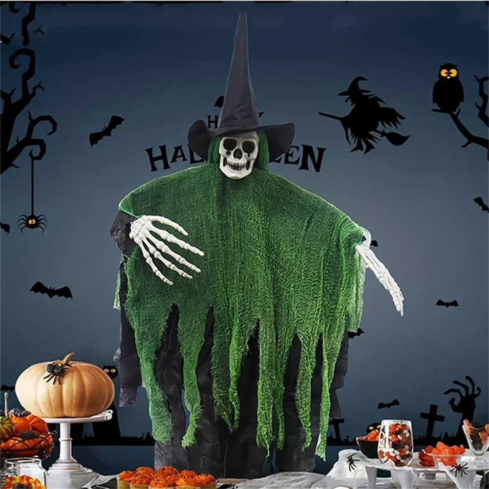 Хэллоуин висит череп Ghos украшение дома с привидениями ужас реквизит вечерние