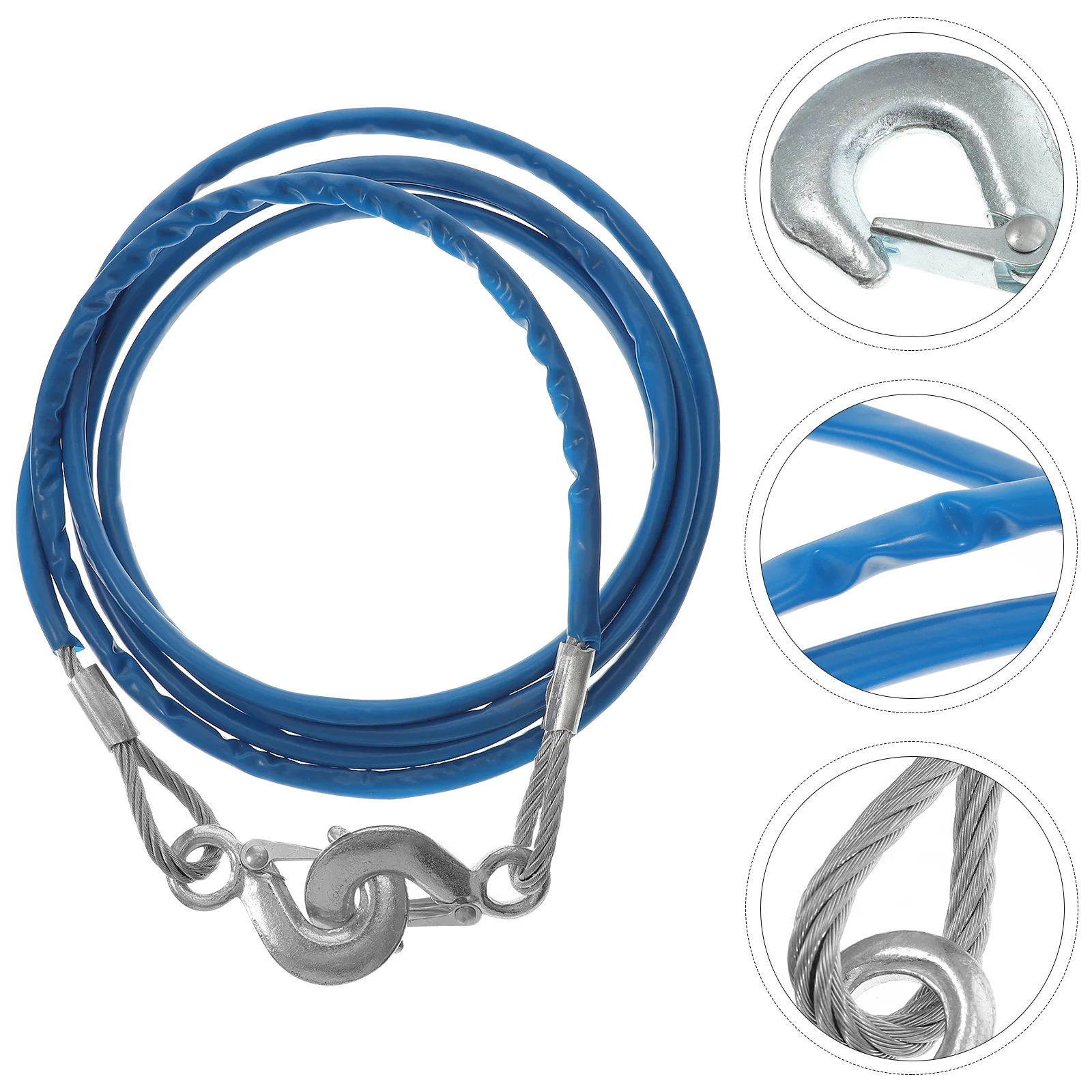 

1pc Car Tow Rope Practical Creative Emergency Pulling Rope Towing Accessory