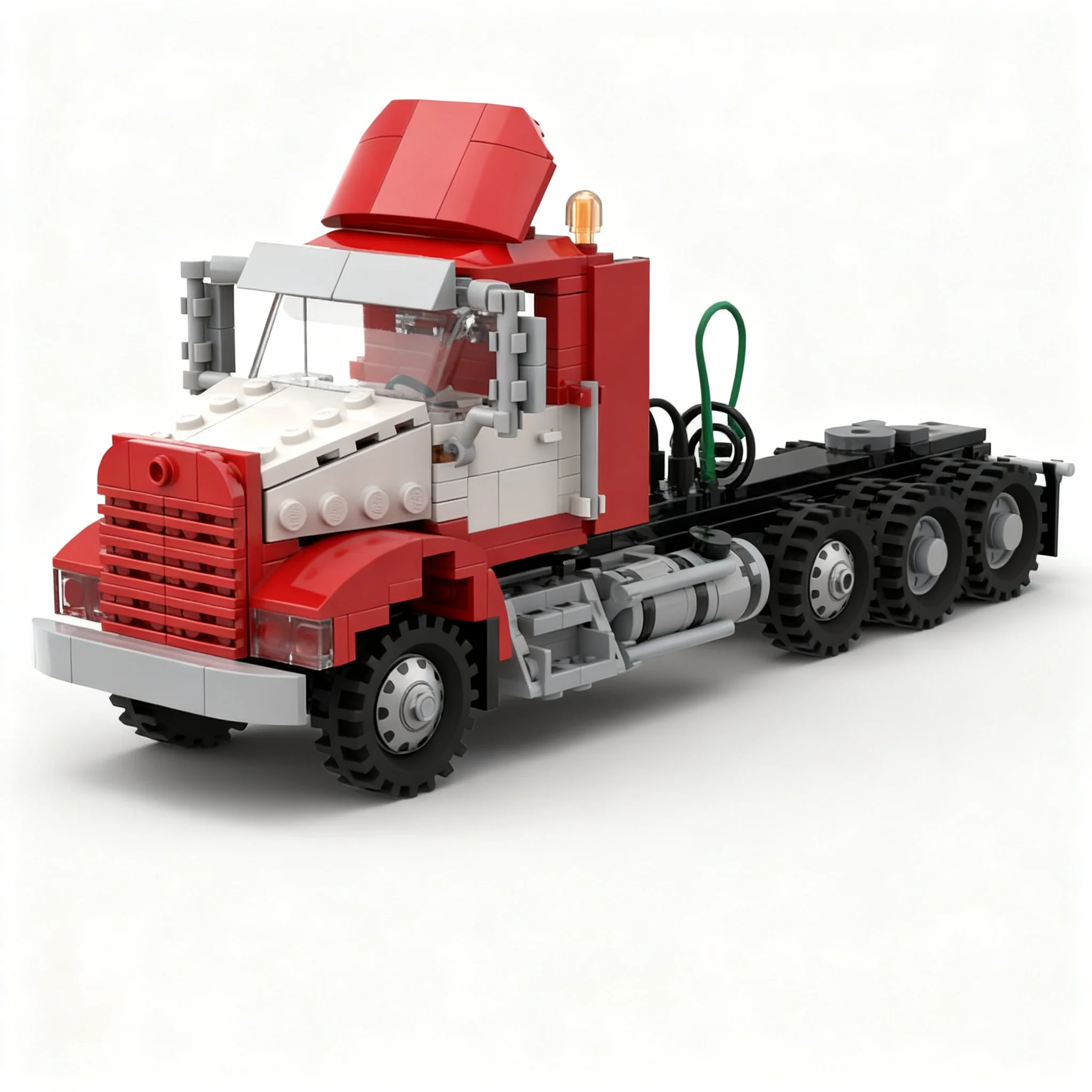 Фото 378 деталей MOC Kenai HT-5400, модель грузового автомобиля, строительные блоки, игрушка, рождественские подарки, коллекция строительных кирпичиков, набор для творчества своими руками №2