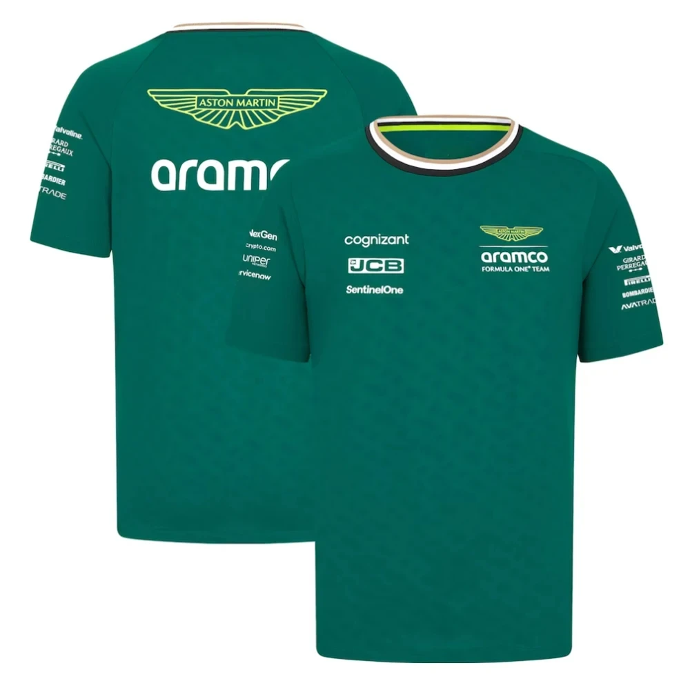 Горячие футболки Aston Martin 2024 F1 Team Spanish Racing Driver Fernando Alonso 14 And Stroll 18 горячая распродажа