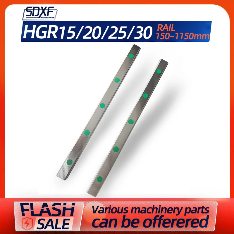 

1/2PCS domestic silver slider slide rail linear guide linear rail square rail HGR15 /20/25/30 length 150 200 500 300 350 1150MM