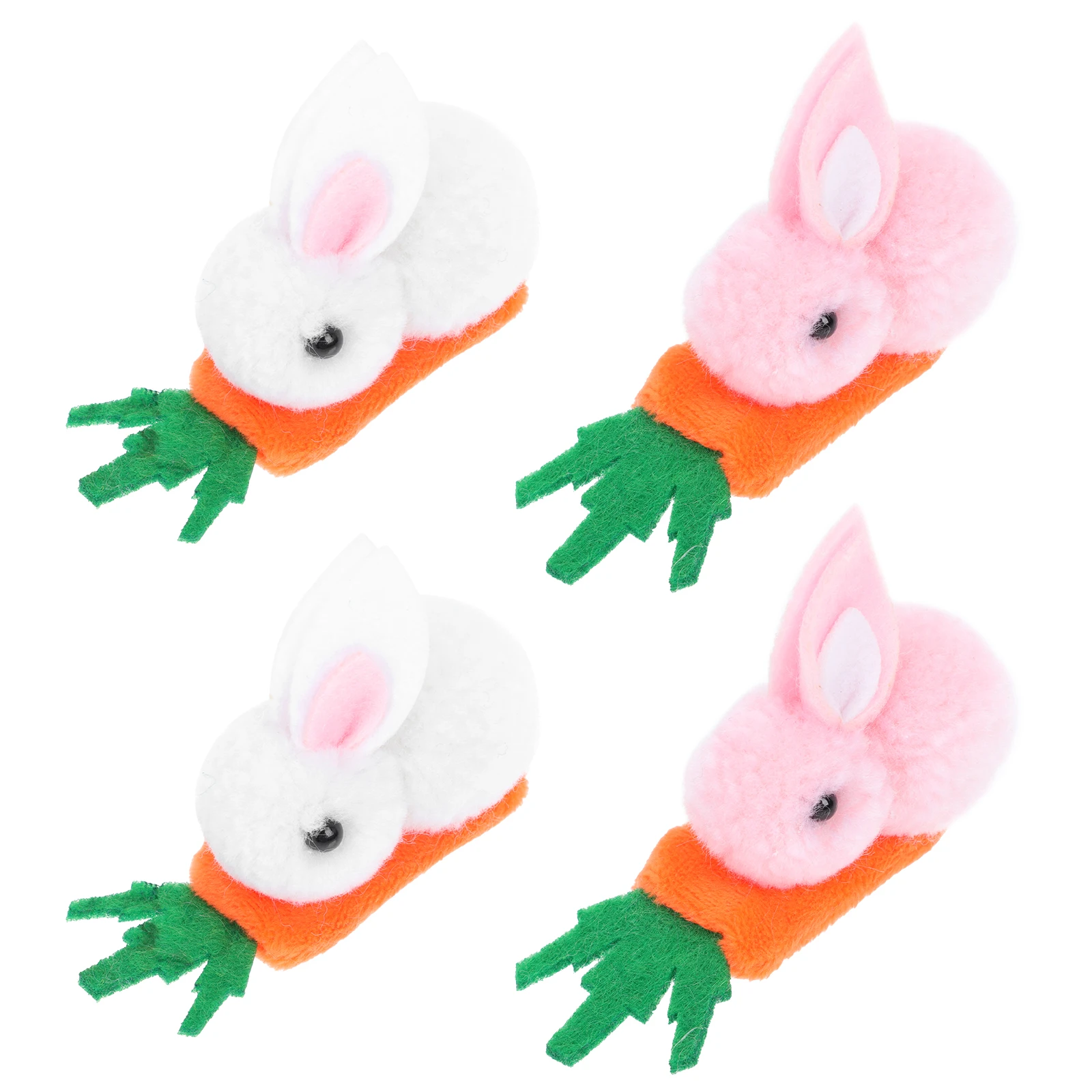 

4pcs Hairpins Charming Rabbit Hair Clips Cartoon Hairpins Girls Headdress Cartoon Hair Clip Barrettes