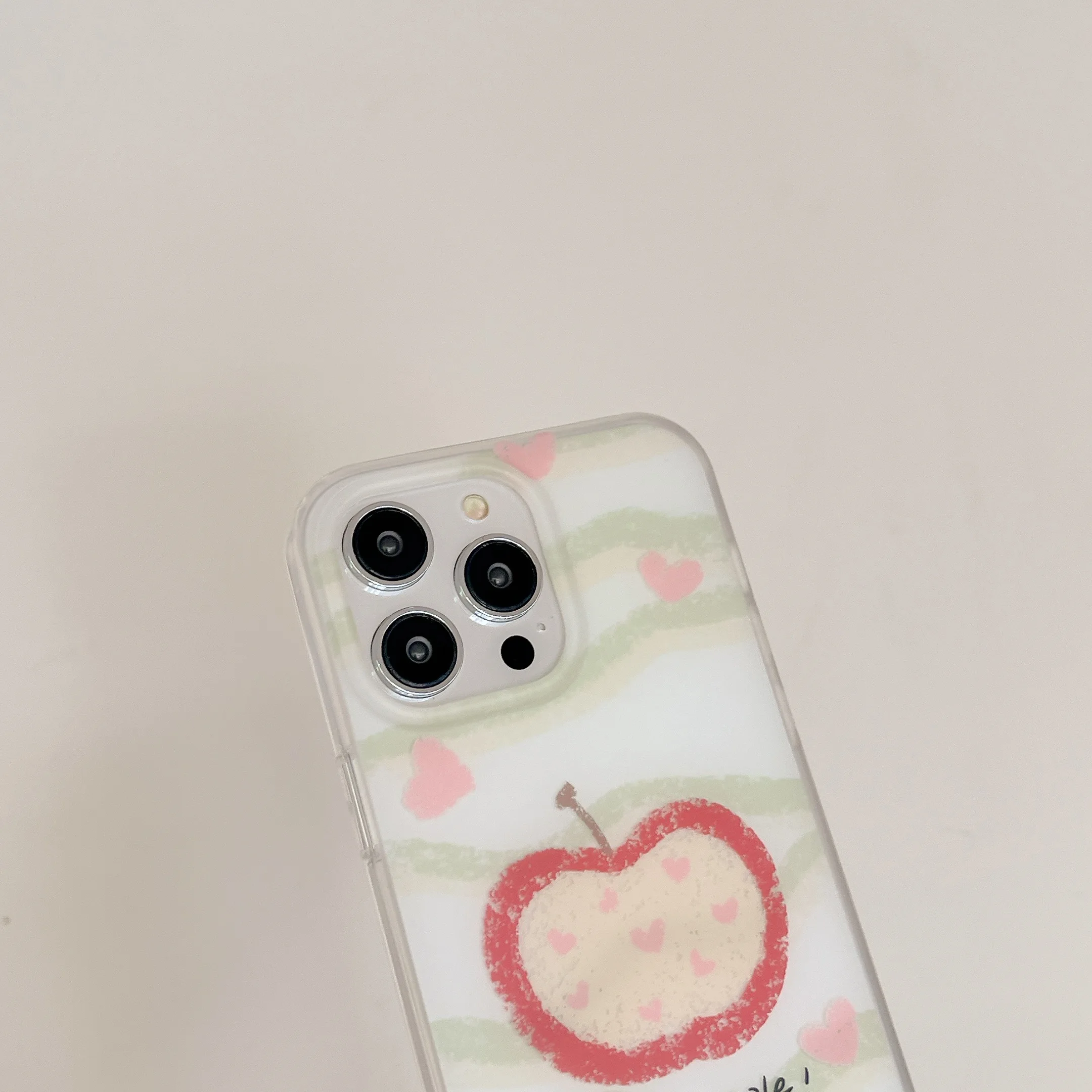 Простой чехол для телефона Apple с зеленой волной и красной iPhone 15 15pro 15promax 14 14pro 14promax