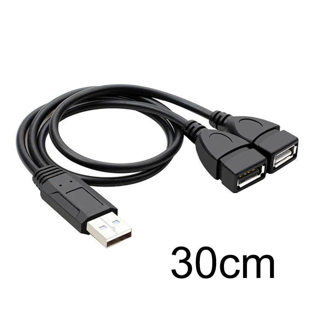 

Автомобильный USB-разветвитель, кабельный Y-образный разветвитель, адаптер шнура питания, USB 2,0 A, штекер на 2 USB-штекера, автомобильные аксессуары для электроники