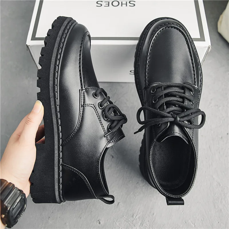 

Men Dress Shoes British Style Men Oxfords Party Wedding Shoes Round Toe Black Men Business Shoes Patent Leather Men Shoes