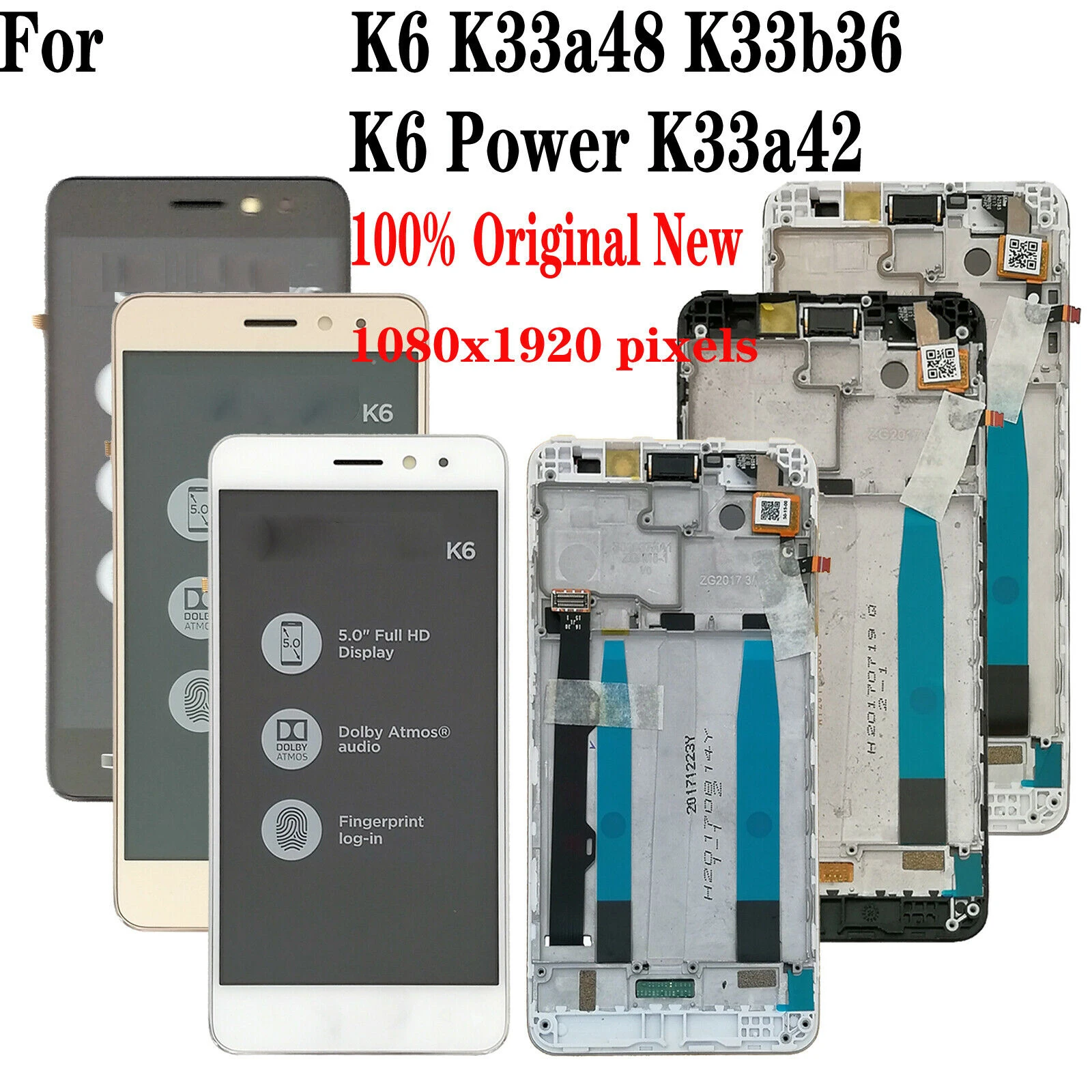 Shyueda 100% оригинальный новый с рамкой для Lenovo K6 K33a48 K33b36 / K6 Power K33a42 5,0 