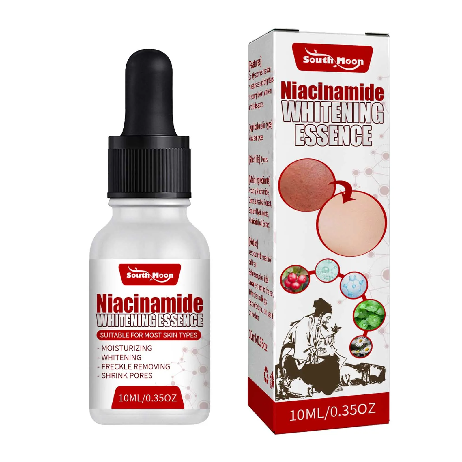 

Никотинамидное масло, увлажняющий Ниацинамид, отбеливание кожи с органическими питательными веществами, 10 мл, укрепляющая искусственная к...