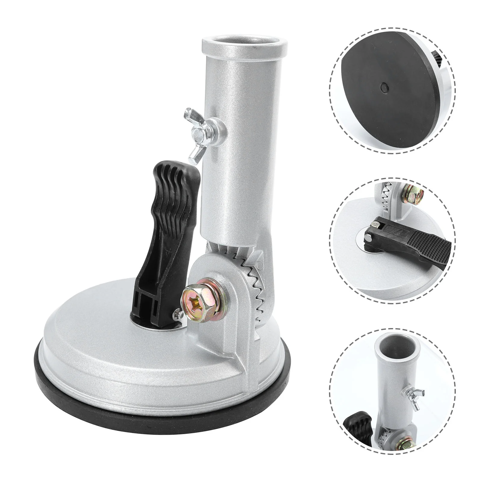 

Flagpole Bracket Flag Holder Pole Adjustable Aluminum Multifunctional Wind Resistant Mounting Display Wall