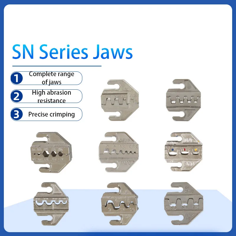 

Crimping Tool Pliers Crimp Jaw Set,4mm Slot Jaws,SN-48BS/58B/02C/2546B/2549 /06/X6/06WF/03H,used for Crimping Terminals