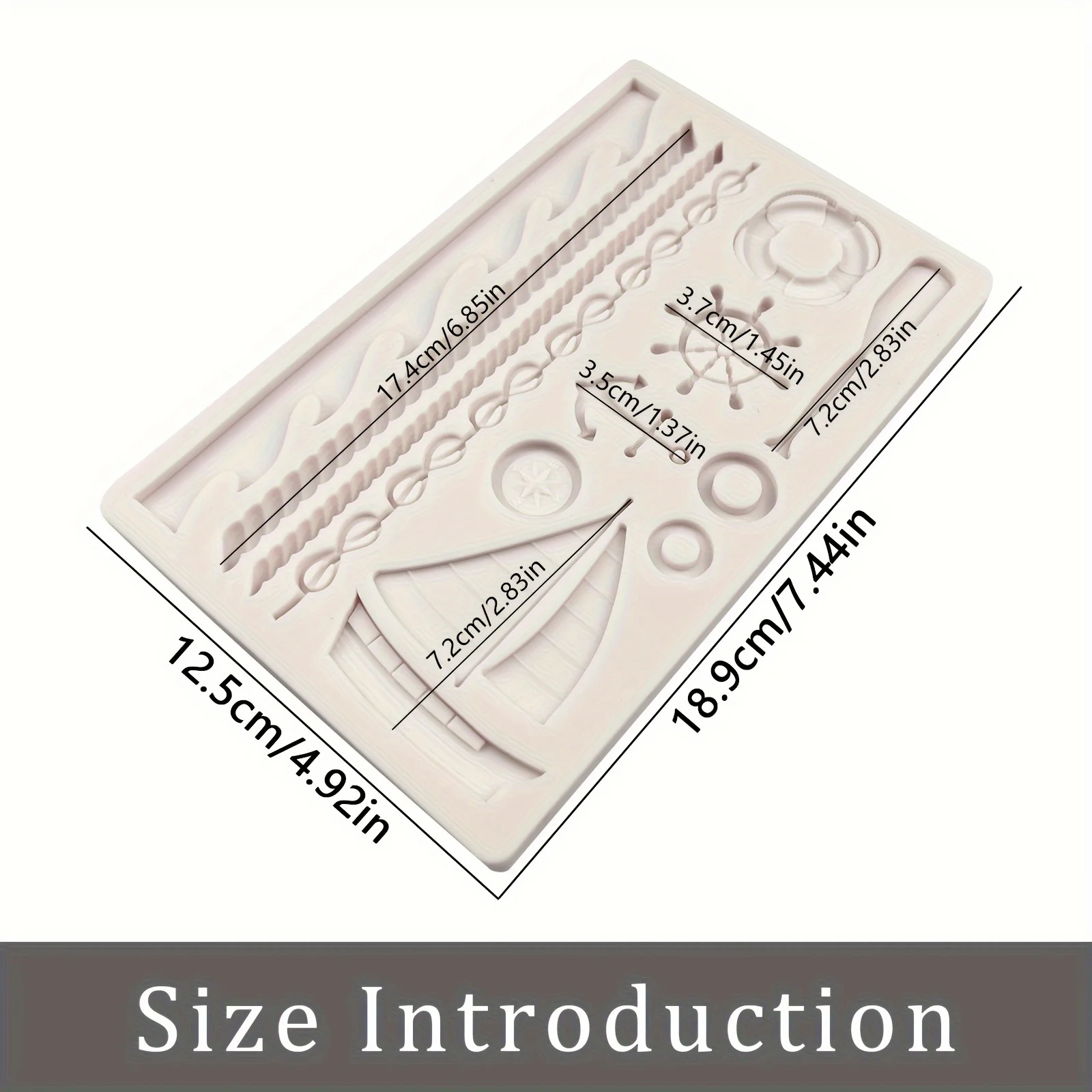 Силиконовые формы для парусника руль пиратская тема форма помадки веревка