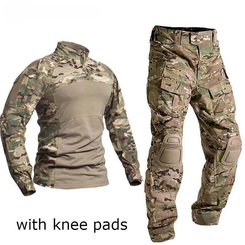 

Camo Clothes Long Sleeve Frog Clothes Men's CP Night Spring Autumn Tactical Set Military Fan CS Clothes Women's Pure Cotton