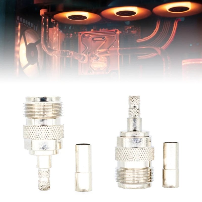 

Female Crimp RF Connector for RG58 RG142 LMR195 Cable Radio WiFi Router Dropship