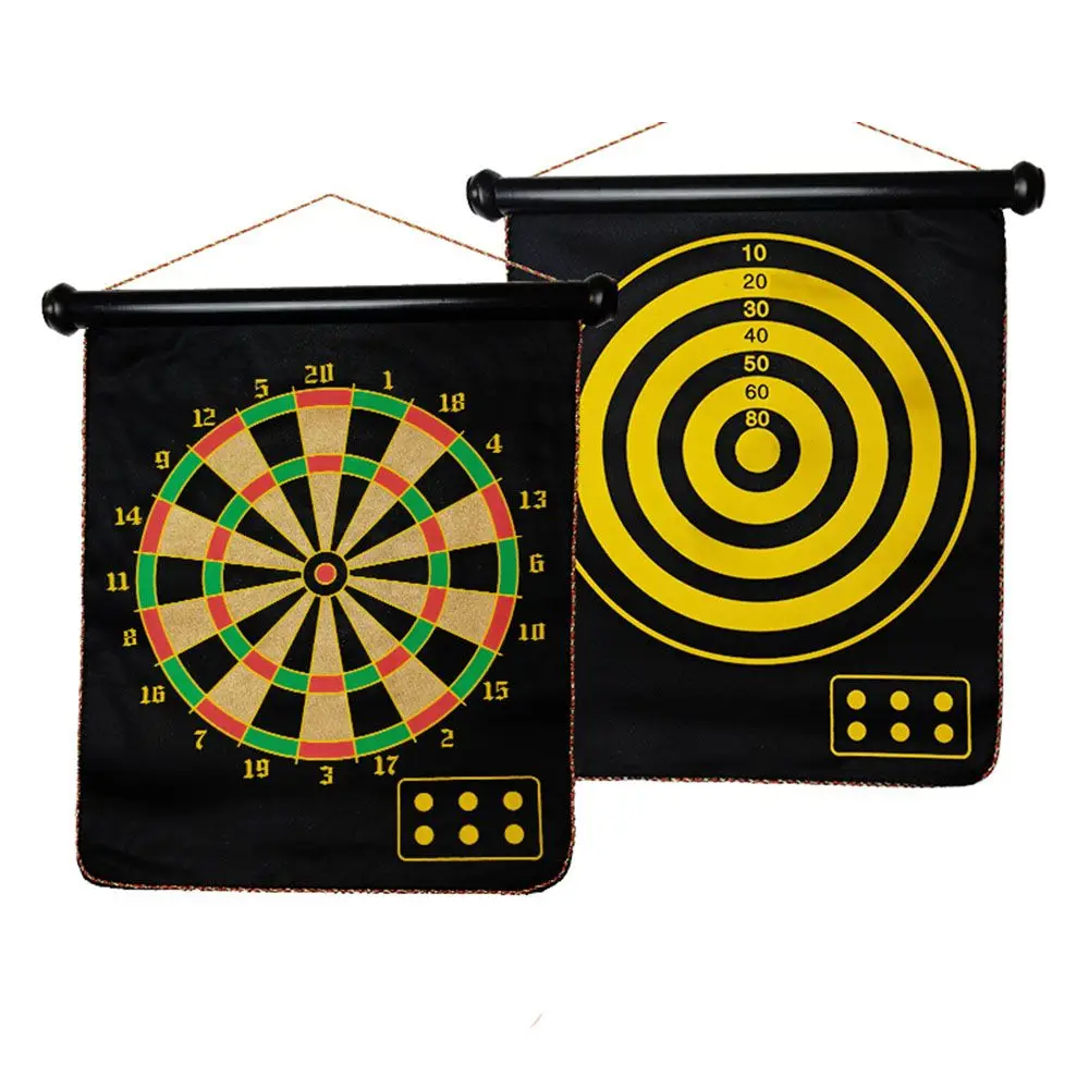 

KTV Entertainment Leisure Game with 4/6 Darts Steel Tipped Darts Competition Double-sided Flocking Magnetic Dart Board