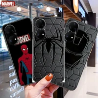 marvel iron man spiderman phone case for huawei p50 p40 p30 p20 10 9 8 lite e pro plus black etui coque painting hoesjes comic f