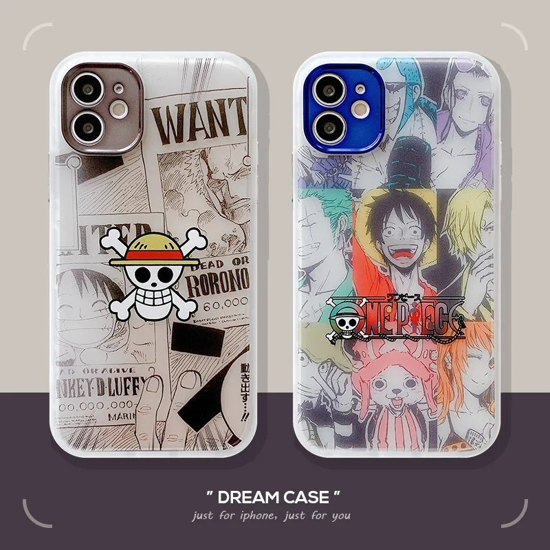 

Bandai Disney cartoon Luffy phone case for iPhone11 12 13 11Pro12pro 13pro promax xxs xr xsmax fine hole shatterproof phone case