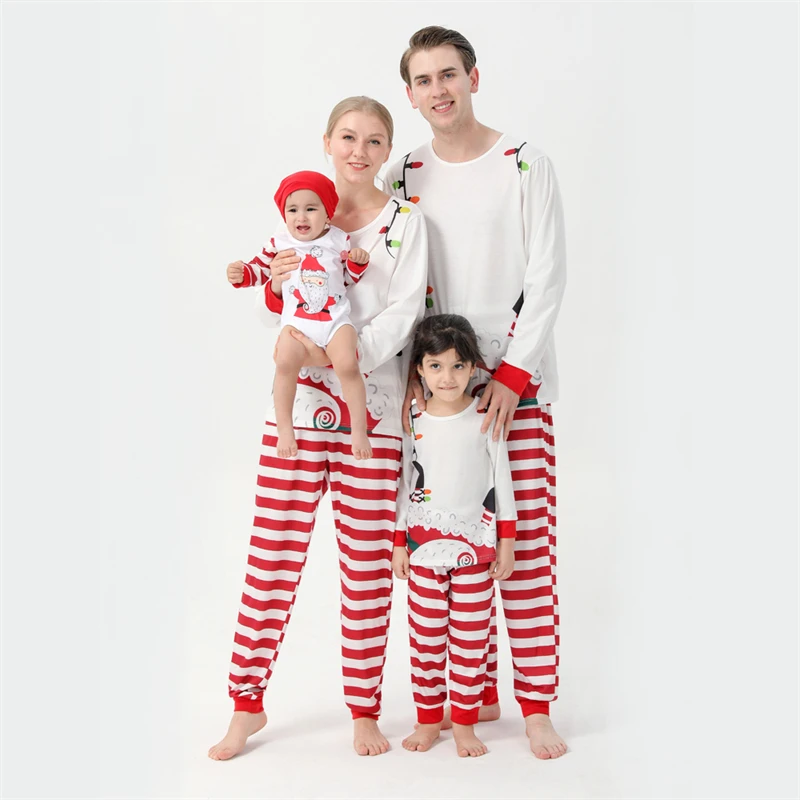 

Xmas Pyjamas Christmas Pajamas For The Whole Family Matching Outfits Mother Kids Mommy And Daughter Baby Girl Boy Sister Clothes