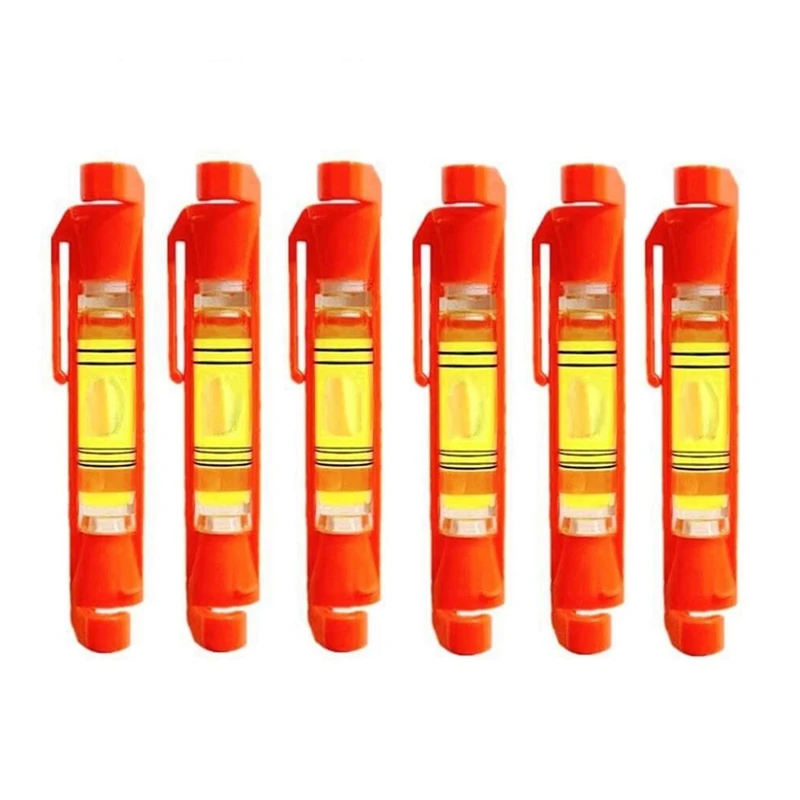 

ABHG 6Pack Hanging Bubble Line Level Mini Spirit Line Level For Building Trades Bricklaying Engineering Surveying