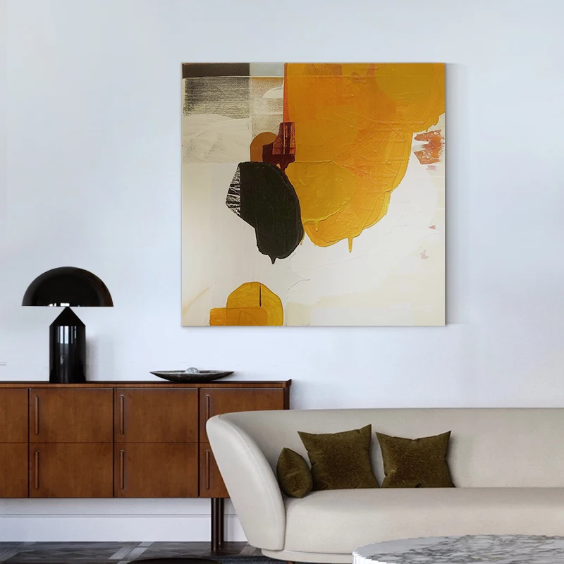 

Абстрактные картины ручная роспись маслом на Скандинавском домашнем декоре украшение спальни акриловая масляная живопись абстрактное искусство холст