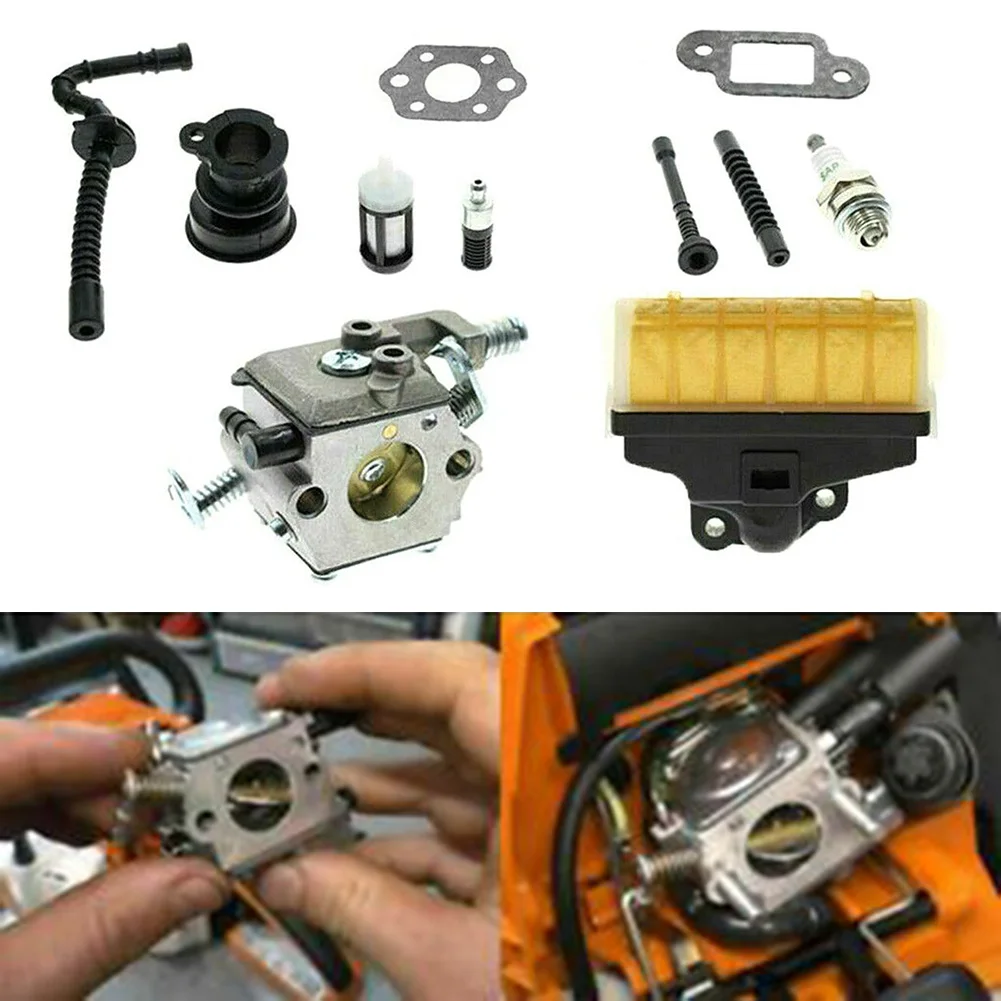 

Replacement Carburetor and Air Filter Kit with Intake Manifold Inlet for Stihl Chainsaw 021 023 025 MS210 MS230 MS250