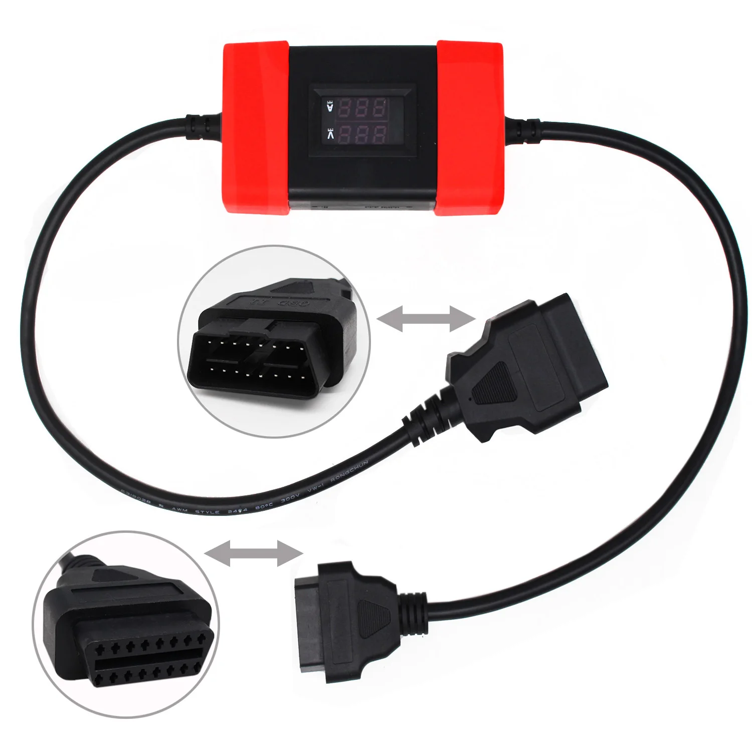 Конвертер 24 В в 12 для тяжелых грузовиков дизельный адаптер кабель thinkdiag launch X431