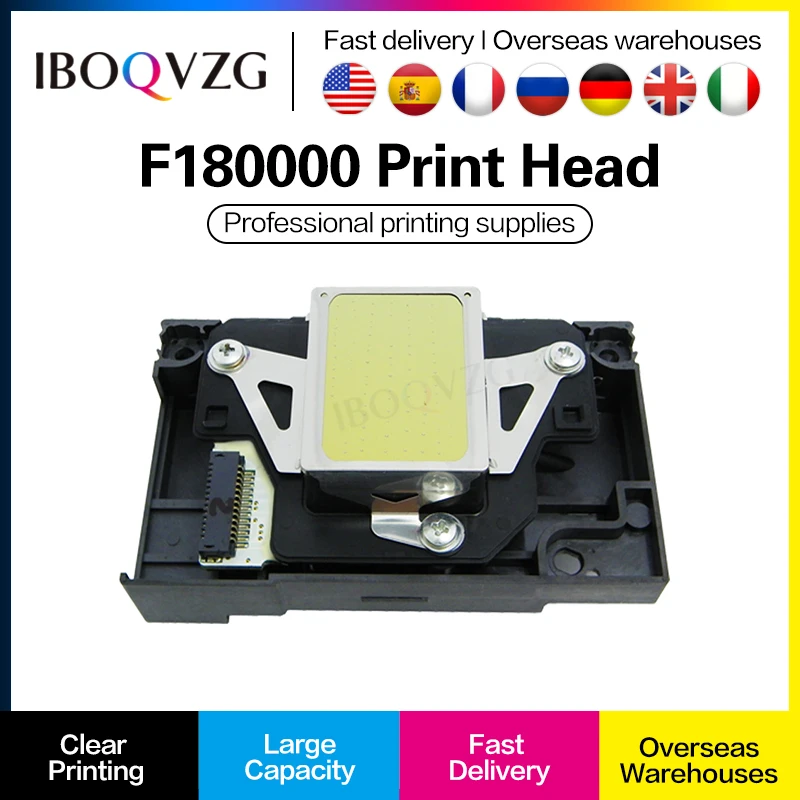 IBOQVZG F180030 F180040 F180010 F180000 New Printhead Print Head for Epson R290 P50 T50 T60 L800 L805 L850 PX660 Inkjet Printer