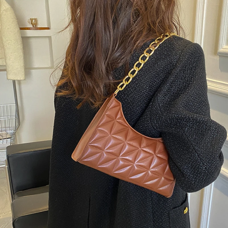 

Women's Advanced Diamond Bag 2023 New Trend All-match Shoulder Bag Niche Chain Handbag Female Fashion Texture Shopping Bag