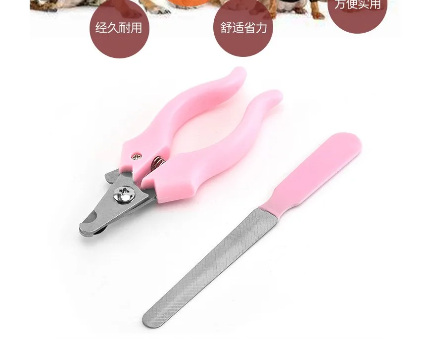 

Профессиональные ножницы для ногтей для домашних животных, ножницы из нержавеющей стали для собак и кошек, трехцветные, экономные ножницы для ногтей, удобные принадлежности для очистки красоты