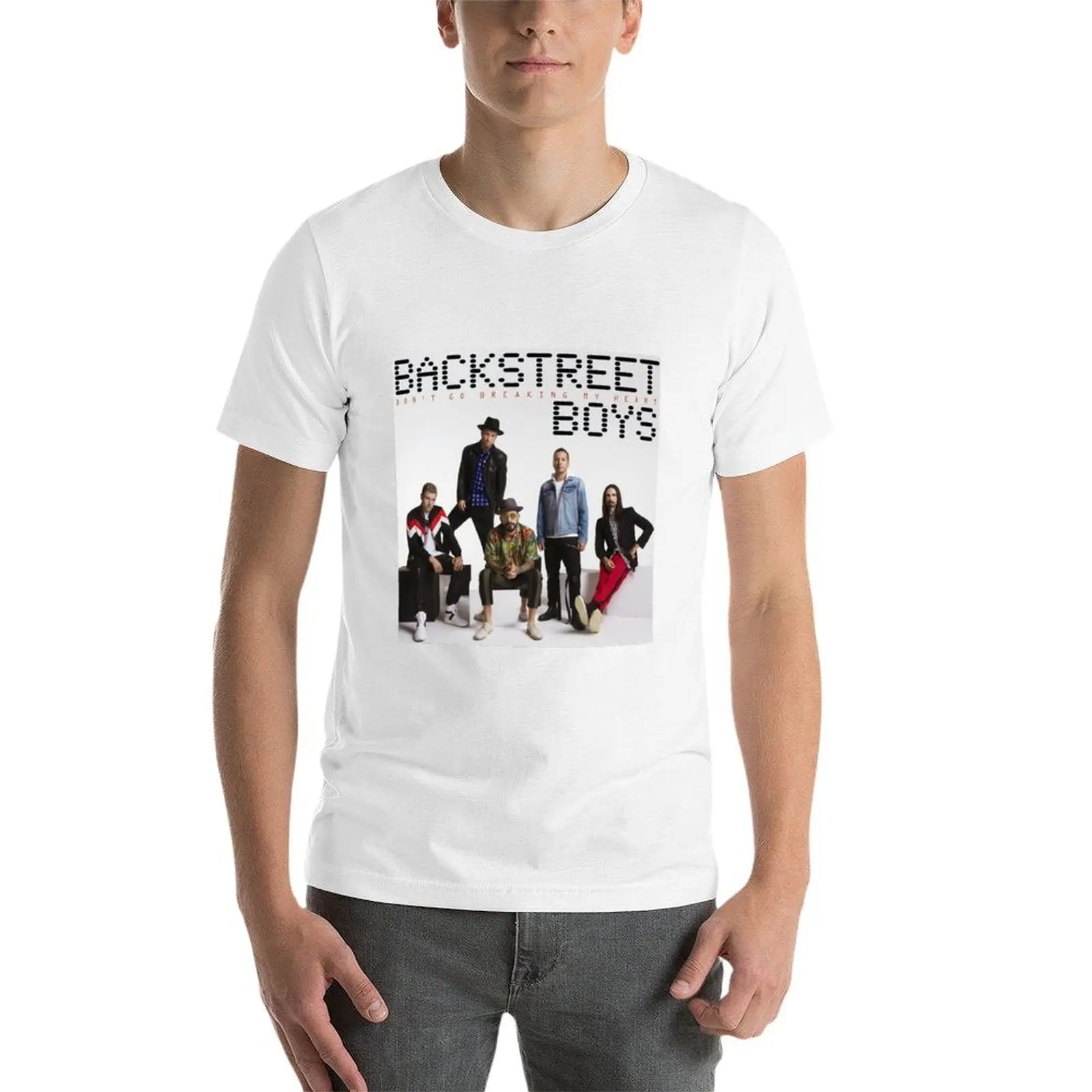 Фото Merah Merona Backstreet Boys: актуальная популярная модель 8778 # 7222 Легкая футболка для тренировок в спортзале №3